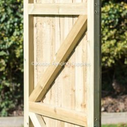 Closed board gate. Feather edge garden gate.