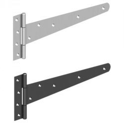 black or galvanised tee hinges