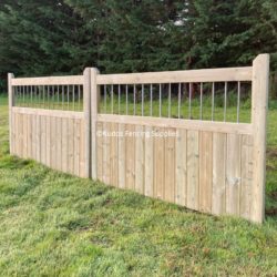 Timber Framed Railing Top Driveway Gates