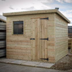 Treated pent sheds