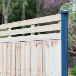 contemporary top closed board fence panel