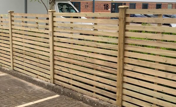 Kudos Horizontal Slatted Fence Panels