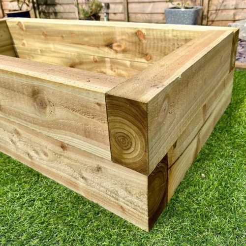 Wooden Raised Bed Kit with Fixings - Buy Online / UK Delivery