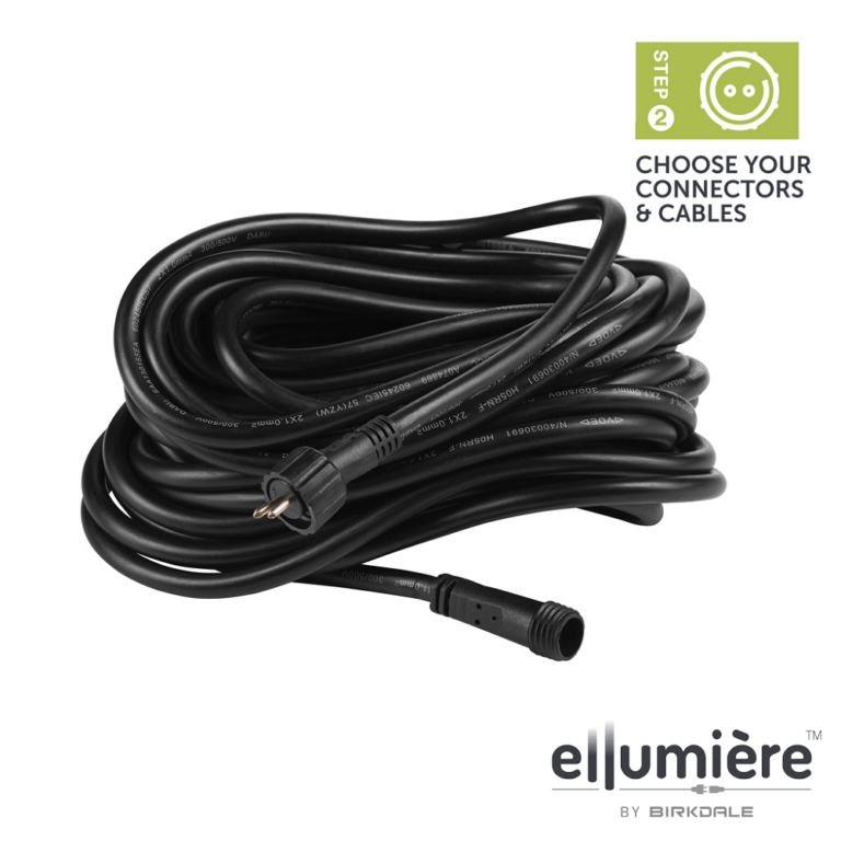 10m garden light cable