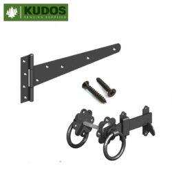 Black Gate Hinge and Latch Set