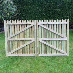 Pointed Top Wooden Gates