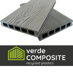 Slate grey composite decking